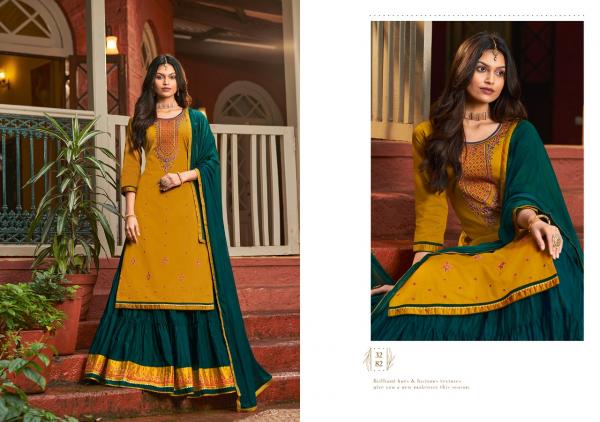 Rangoon Sangeet Silk Designer Embroidery Readymade Salwar 